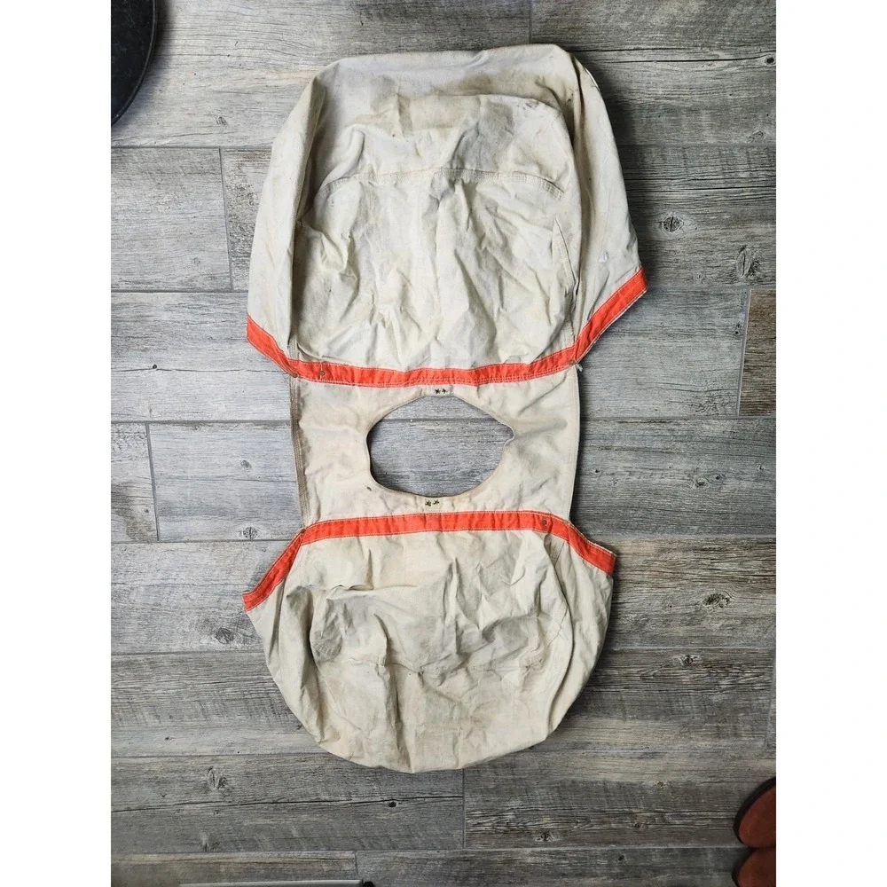Vintage Columbus Dispatch Newspaper Bag Canvas Carrier Paper Boy Double‎ Sided